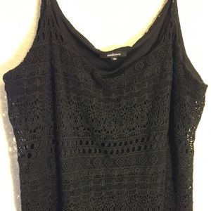 ❄️4/$15 Black Lace crop top 2X